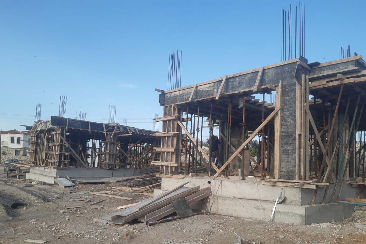 Reisdere villa kolon kalıp ve iskele montajı